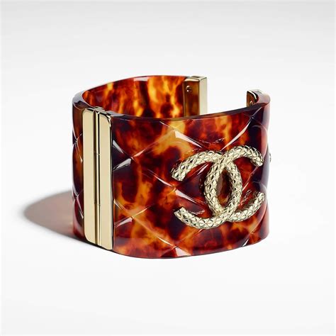 chanel black cuff bracelet replica|Chanel knock off necklace.